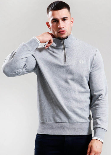Fred Perry Truien Half zip sweatshirt - steel marl