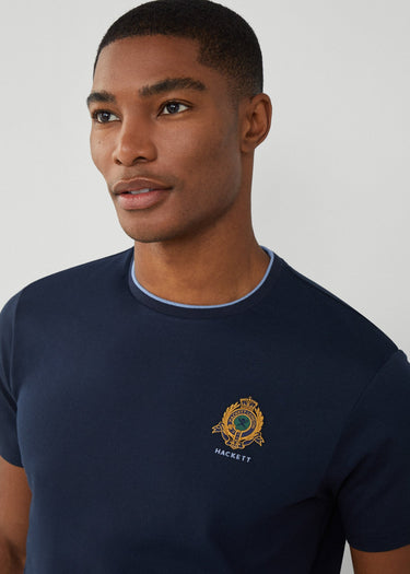 Hackett London T-shirts  Heritage logo tee - navy 