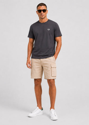 Fred Perry T-shirts Back print laurel wreath t-shirt - anchor grey