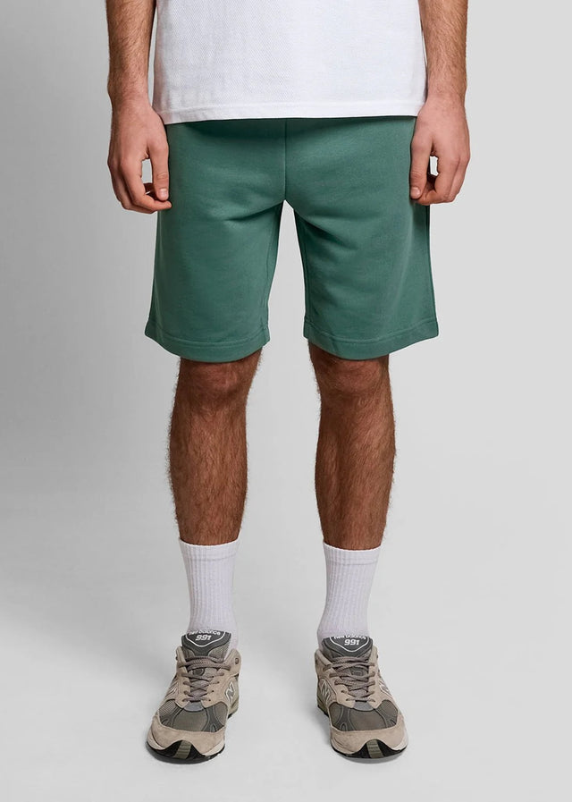 Lyle & Scott Shorts Plain sweat short - everglade