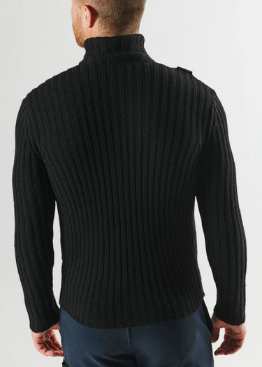 MA.Strum Vesten Glaze fullzip cardigan - black