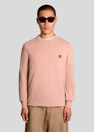 Lyle & Scott Truien Cotton crew neck jumper - pink grapefruit