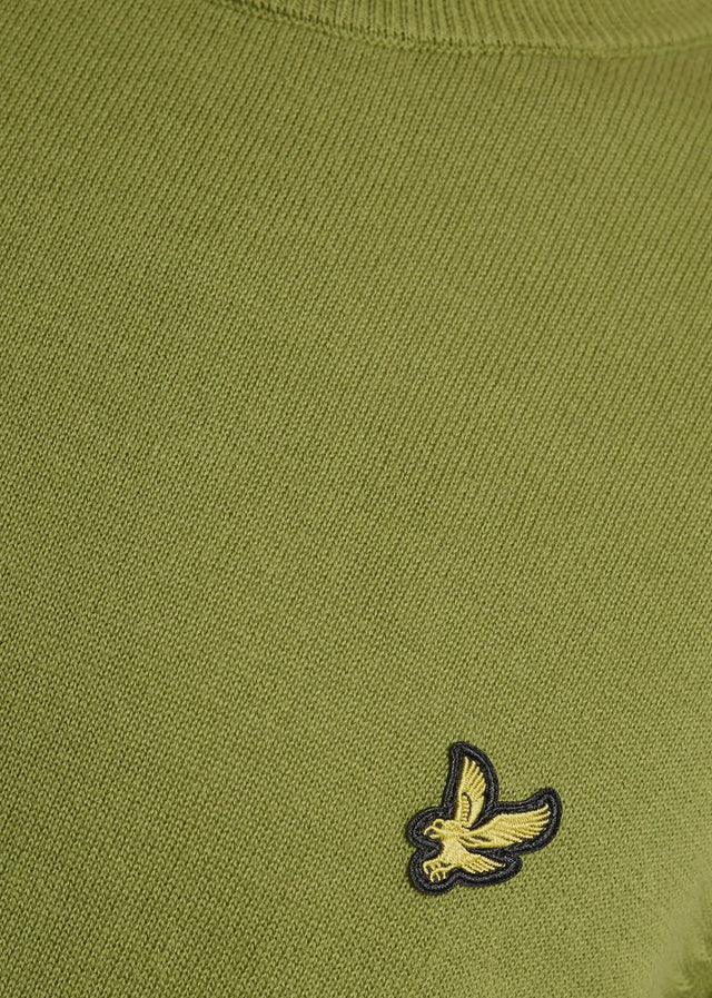 Lyle & Scott Pullover Cotton crew neck jumper - shrub green