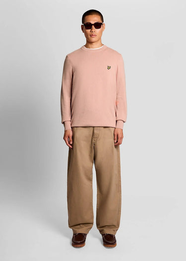 Lyle & Scott Truien Cotton crew neck jumper - pink grapefruit