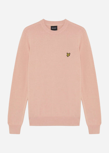 Lyle & Scott Truien Cotton crew neck jumper - pink grapefruit