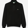 Lacoste Truien High neck zip up fleece sweatshirt - black