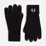 Fred Perry Handschoenen Classic merino wool gloves - black snow white
