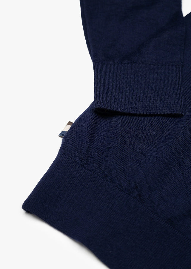 Aquascutum Pullover Merino wool active patch - navy