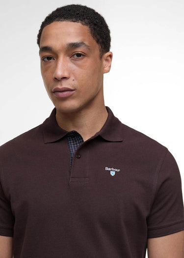 Barbour Polo's Tartan pique polo shirt - dark oak
