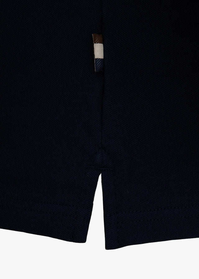 Aquascutum Poloshirts Cc stretch piqué sleeve polo - navy