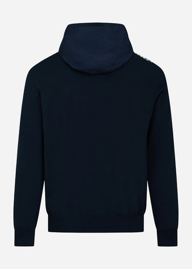 Aquascutum Hoodies Lamina pocket fz hoodie - navy