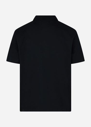 Aquascutum Polo's Stretch piqué badge polo - black