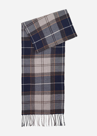 Barbour Sjaals Galingale tartan scarf - grey midnight tartan