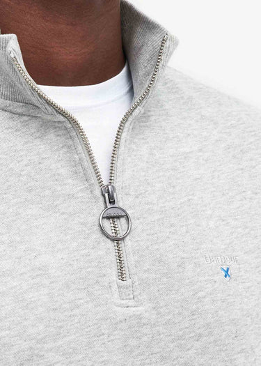 Barbour Truien Beckhill half zip sweatshirt - grey marl