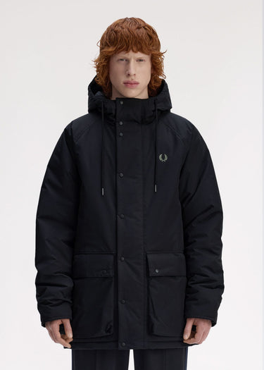 Fred Perry Jassen Padded zip through jacket - black