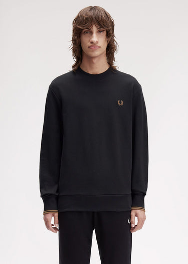 Fred Perry Truien Crew neck sweatshirt - black shaded stone
