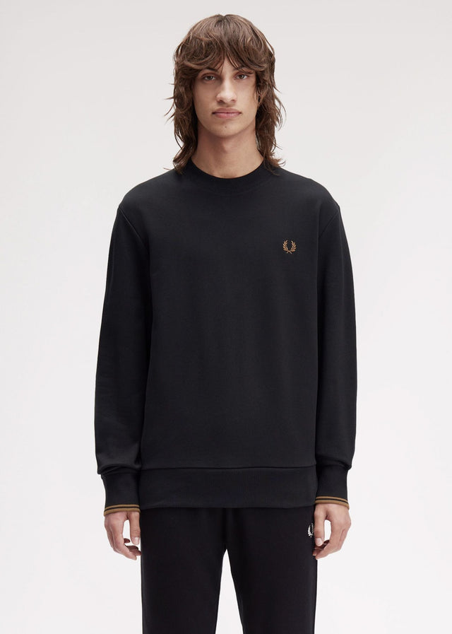Fred Perry Pullover Crew neck sweatshirt - black shaded stone