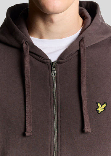 Lyle & Scott Hoodies Zip through hoodie - espresso