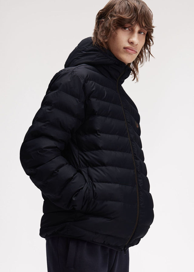 Fred Perry Jacken Insulated hooded jacket - black