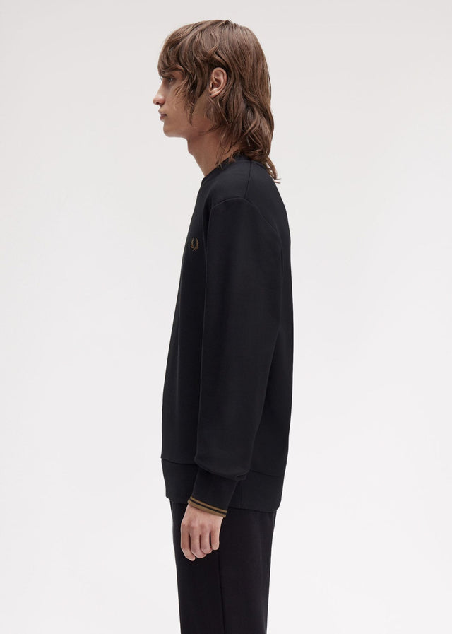 Fred Perry Pullover Crew neck sweatshirt - black shaded stone