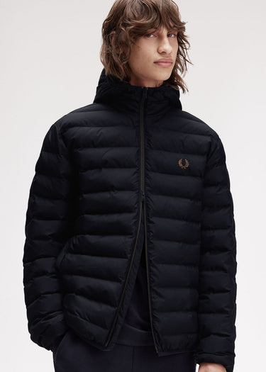 Fred Perry Jassen Insulated hooded jacket - black
