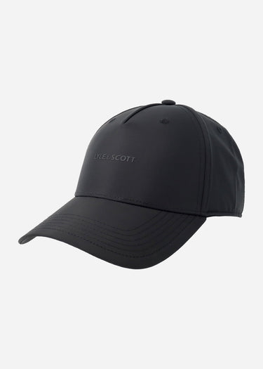 Lyle & Scott Petten Shell fabric cap - jet black