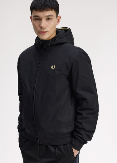 Fred Perry Jassen Hooded brentham jacket - black