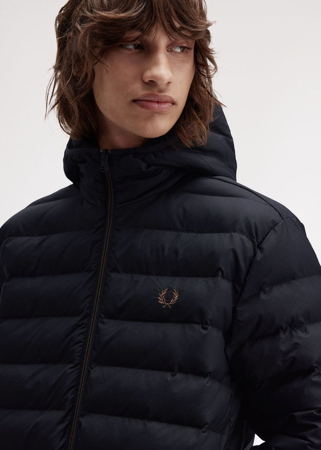 Fred Perry Jacken Insulated hooded jacket - black
