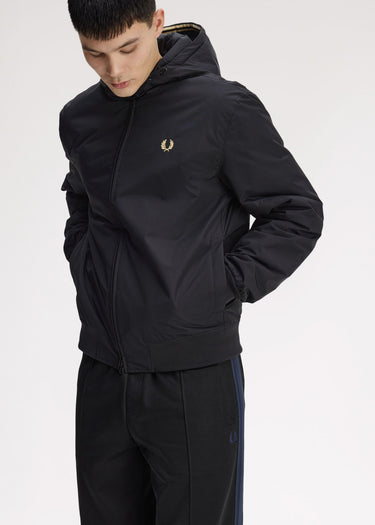 Fred Perry Jassen Hooded brentham jacket - black