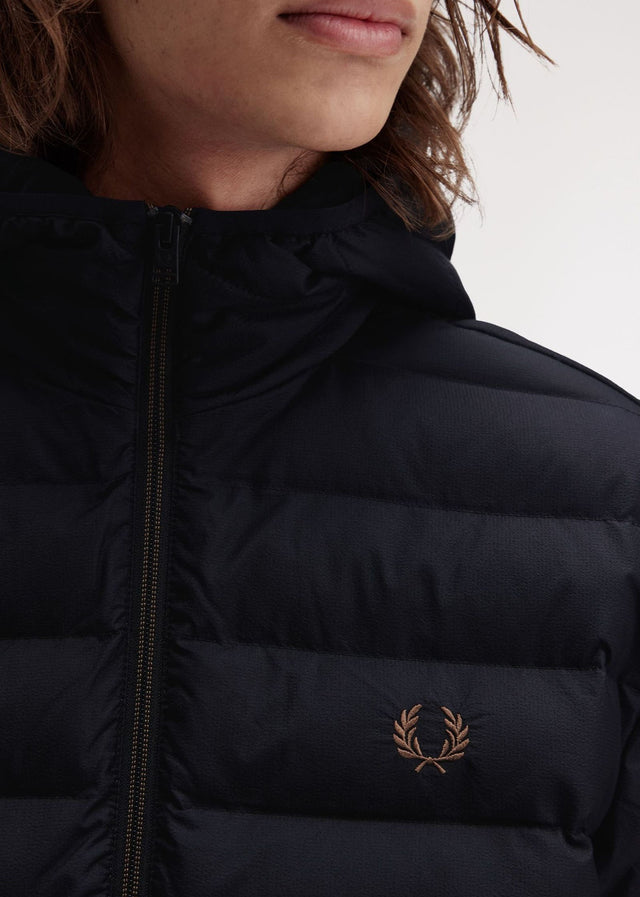Fred Perry Jacken Insulated hooded jacket - black