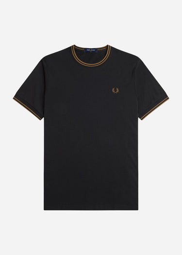 Fred Perry T-shirts Twin tipped t-shirt - black shaded stone