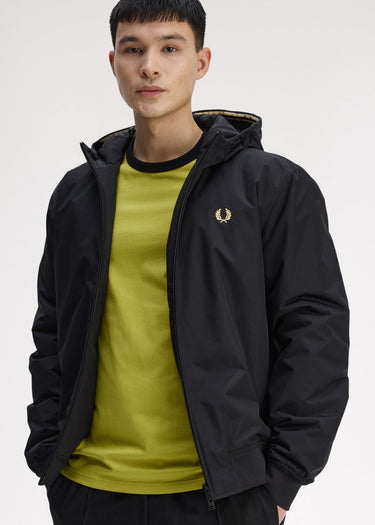 Fred Perry Jassen Hooded brentham jacket - black