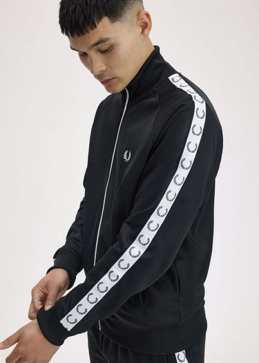 Fred Perry Vesten Taped track jacket - black