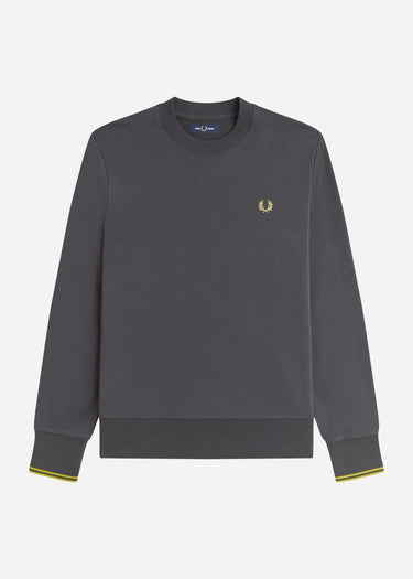 Fred Perry Truien Crew neck sweatshirt - Anchor Grey Tennis Blue
