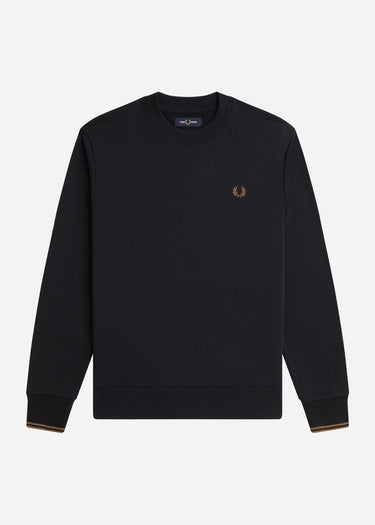 Fred Perry Truien Crew neck sweatshirt - black shaded stone