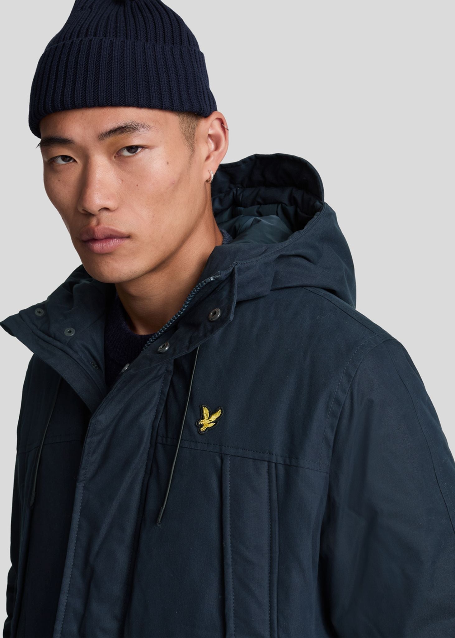 Lyle & Scott Jassen  Microfleece parka 2.0 - dark navy 