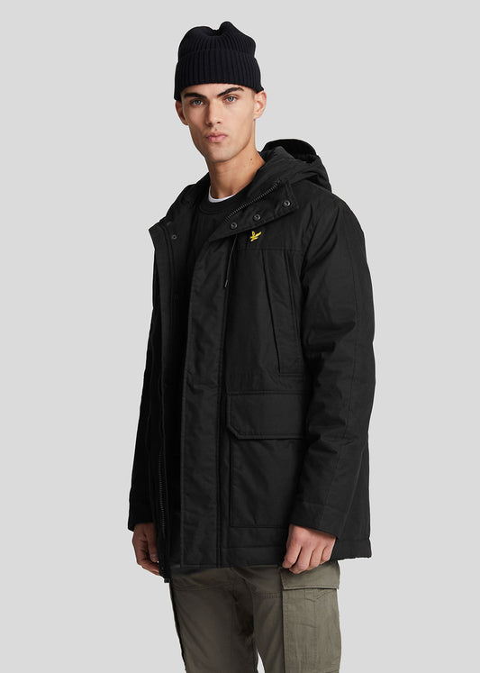 Lyle & Scott Jassen  Lyle and Scott Microfleece parka 2.0 - jet black 