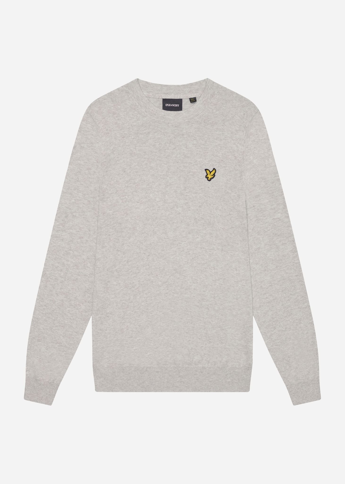 Lyle & Scott Truien  Cotton merino crew neck jumper - light grey marl 