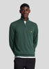 Lyle & Scott Truien  Cotton merino quarter zip jumper - argyle teal 