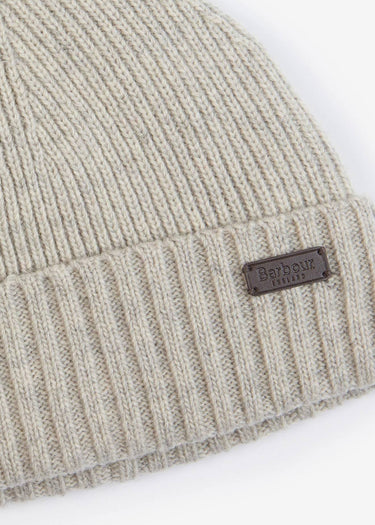 Barbour Mutsen  Carlton beanie hat - light grey 