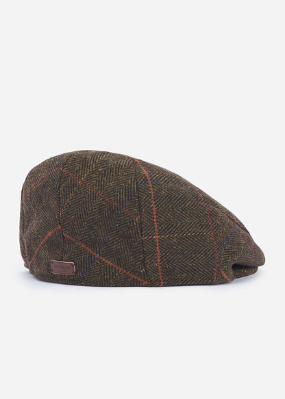 Barbour Petten  Wilkin flat cap - olive herringbone 