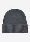 Barbour International Mutsen  Chester beanie hat - charcoal grey 