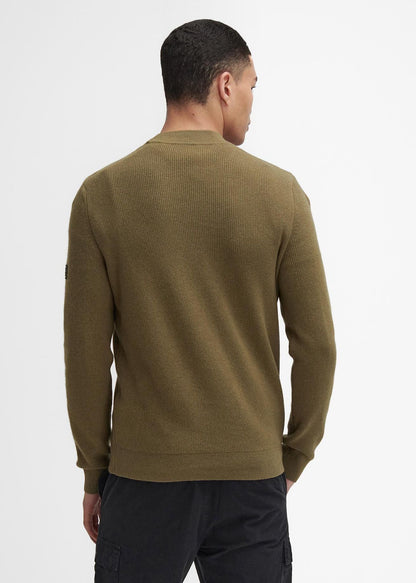 Barbour International Truien  Crawley crew neck jumper - bleached olive 