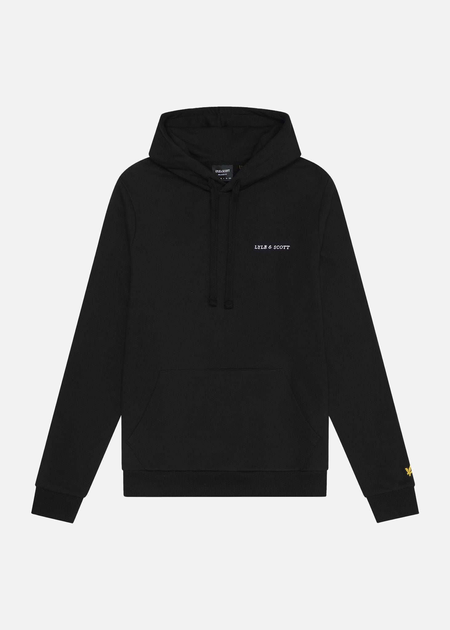 Lyle & Scott Hoodies  Embroidered hoodie - jet black white 