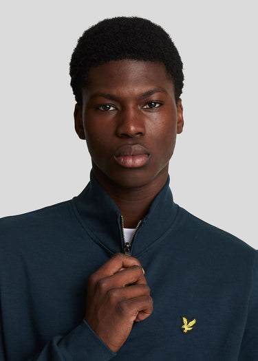 Lyle & Scott Truien  Interlock quarter zip - dark navy 