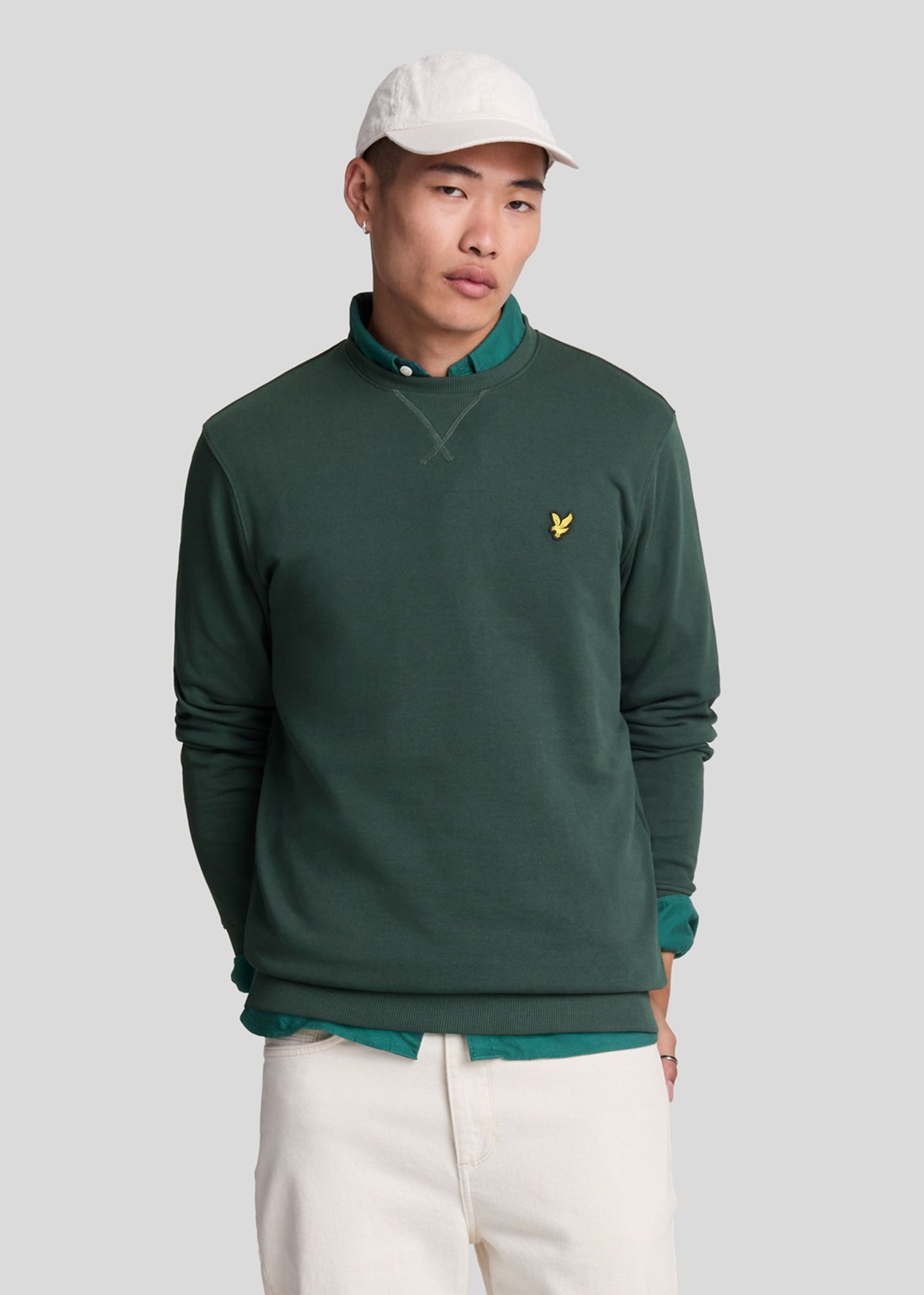 Lyle & Scott Truien  Crew neck sweatshirt - argyle teal 