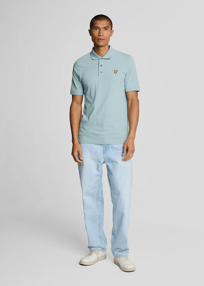 Lyle & Scott Polo's  Plain polo shirt - blue smoke 