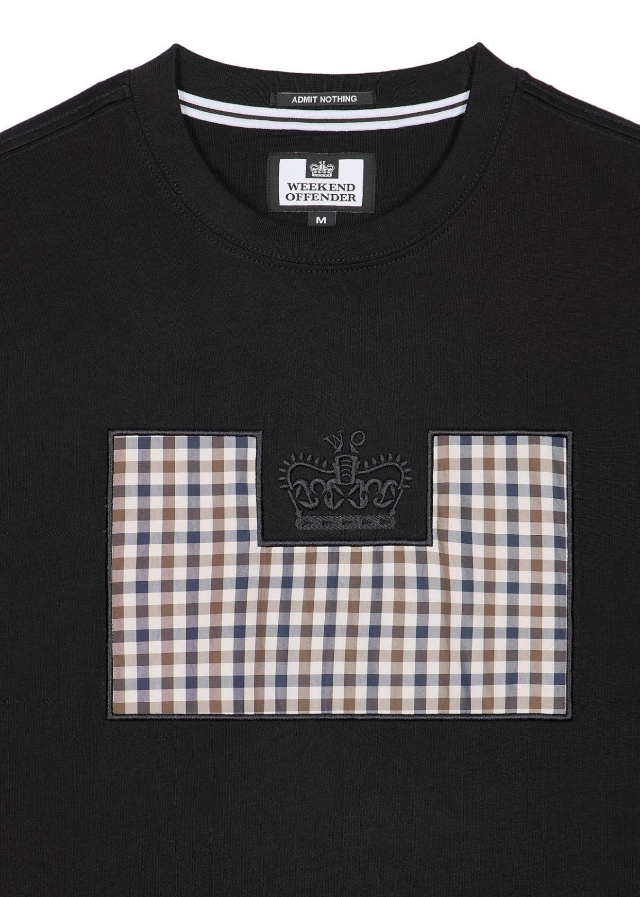 Weekend Offender T-shirts  Zapico - black mid house check 