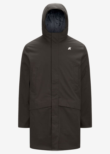 K-Way Jassen Jarno twill marmotta - black olive blue airforce