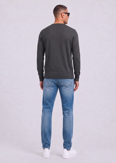 K-Way Pullover Sebastien merino - grey md mel